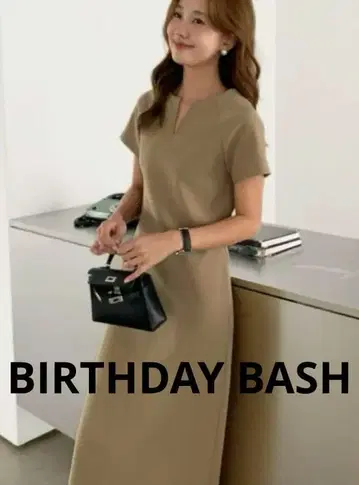 새상품급 벌스데이 바쉬 키넥 아이라인 드레스 타이트핏 원피스 S