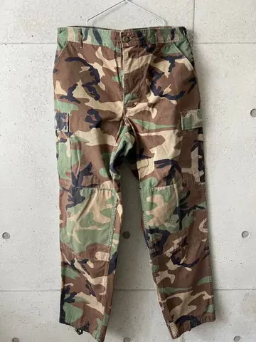 미군 우드랜드 카모 립스탑 컴뱃 팬츠 USED