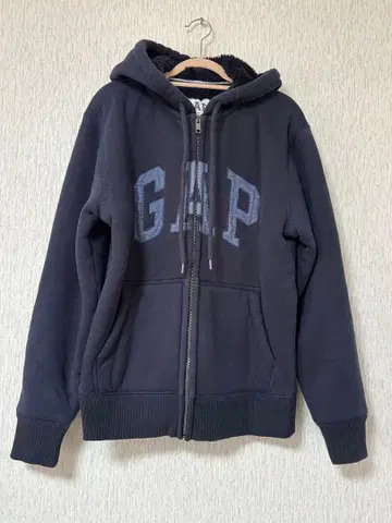 GAP 풀 집업 후드티 XS 네이비 GAP 로고