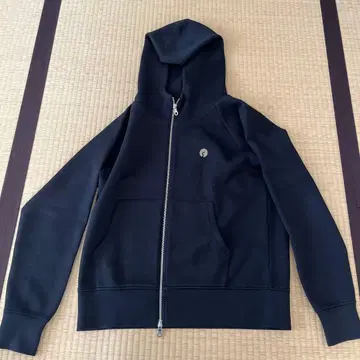 히카루 ReZARD 블랙 더블 지퍼 후드티 후드 부착 M 사이즈