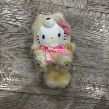 산리오 키타키츠네 마스코트 키링 봉제 인형 키티