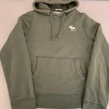 Abercrombie & Fitch 그린 후드티 XL