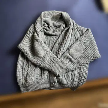 ENGINEERED GARMENTS GU 케이블 숄카라 가디건