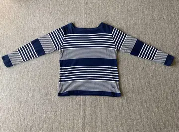 [ MENS ] SIMPLICITE 네이비와 화이트 스트라이프 티셔츠