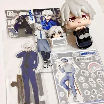 나기 세이시로 룩업 캐릭터 외출 피규어 블루 록 아크릴 스탠드
