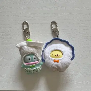 산리오 치비토모 폼폼푸딩 한교동 키링 2개 세트