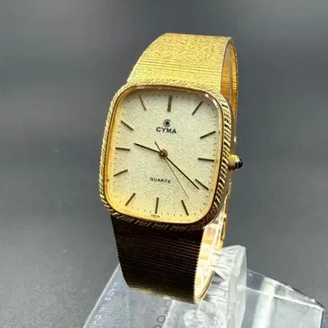 CYMA 59389 손목시계 골드 쿼츠 블레스 스위스산