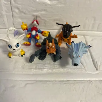 디지몬 미니 피규어 5체 세트