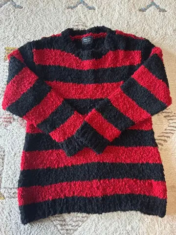 넘버 나인 빨검 보더 스웨터 미야시타기 사이즈 3