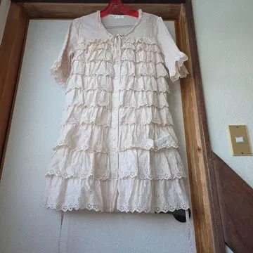 FINE HOUSE 프릴 달린 반팔 튜닉