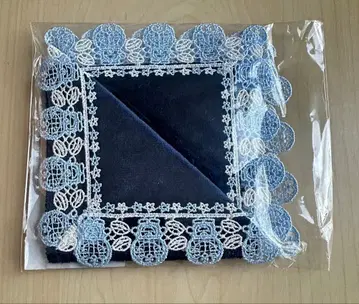 치카자와 레이스 타월 손수건 아이엠 도라에몽 네이비