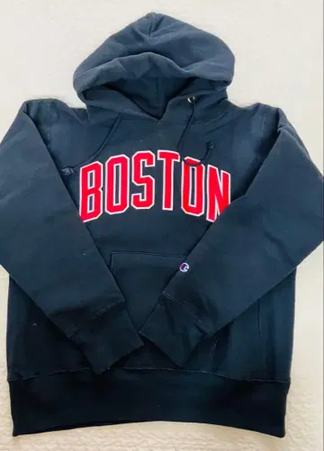 챔피온 리버스위브 BOSTON 로고 후드티