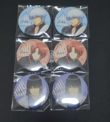 은혼 The 캐릭터 긴토키 카무이 카츠라 캔뱃지 cat