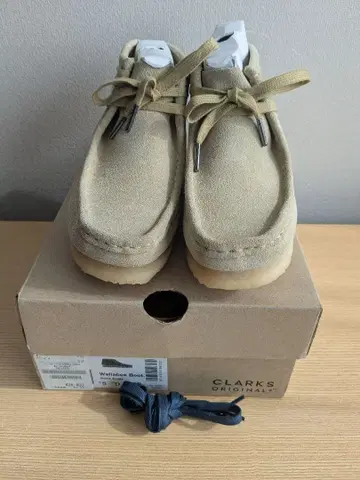 클락스 왈라비 부츠 24cm 메이플 베이지
