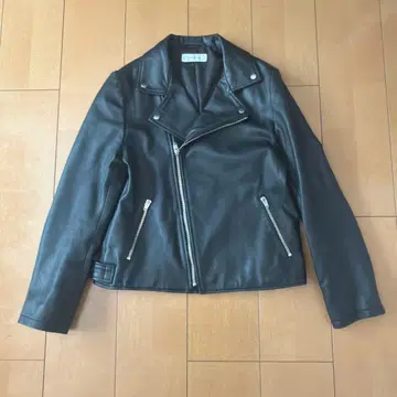 simplicite 블랙 양가죽 램 가죽 자켓 M