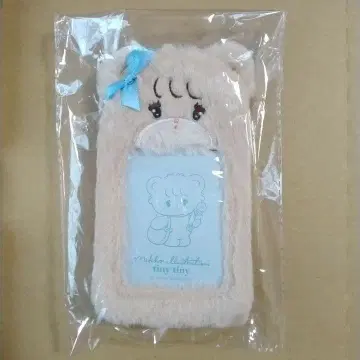 mikko tiny tiny 콜라보 복슬복슬 트레이딩 카드 케이스 라떼