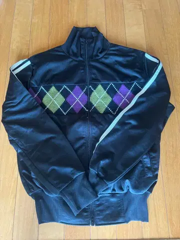 짐 마스터 저리 트랙 자켓 블랙 M 아가일