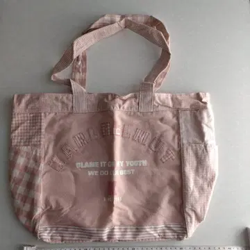 칼 헬무트 깅엄 체크 토트백