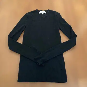 엔폴드 리브 니트 블랙 36