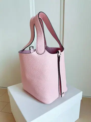 버킷형 핸드백 핑크 마자부주반 아사미 피코탄