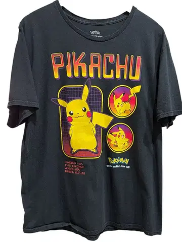 포켓몬스터 피카츄 남성용 t셔츠
