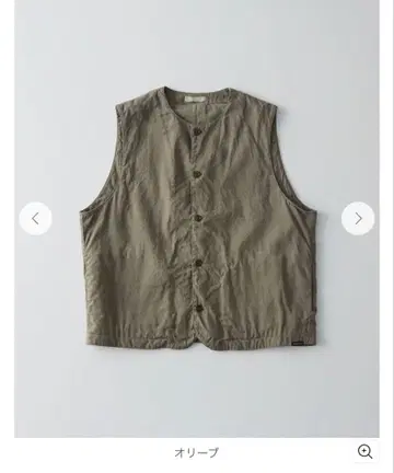 nest Robe UpcycleLino ] 포플린 크루넥 베스트