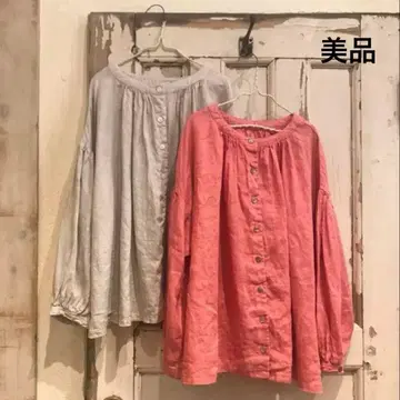 [ 새상품급 ] 네스트로브 nest Robe 린넨 개더 블라우스