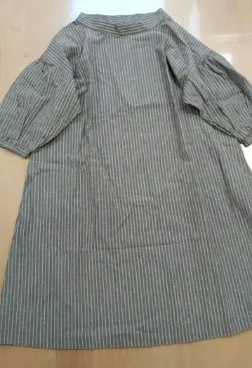 바스코 [ Sen ] 린넨 혼방 스트라이프 원피스