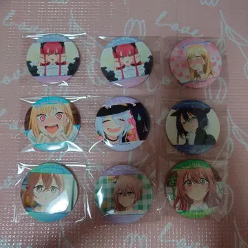 그 비스크 돌은 사랑을 한다 제비뽑기당 캔뱃지 9개 키타가와 마린