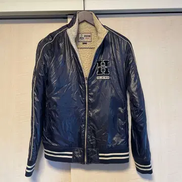 HYSTERIC GLAMOUR 바시티 자켓 M 네이비 보아 안감