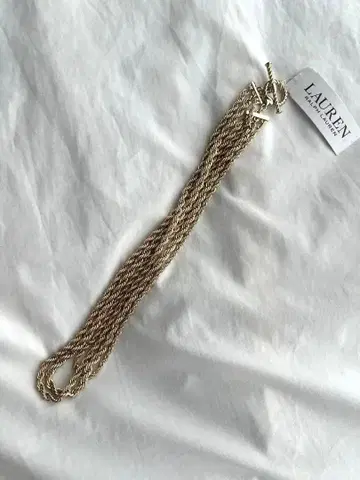 랄프 로렌 목걸이 골드 삼연