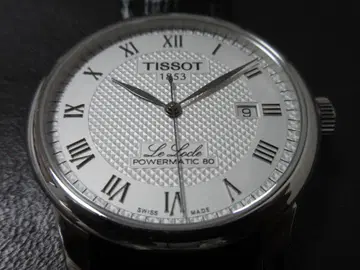 새상품급 티쏘 르로끌 자동 와인딩 클래식 드레스 워치 격자 음각