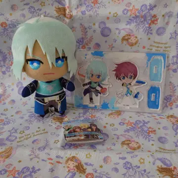 베이그 봉제 인형 아크릴 스탠드 세트 테일즈 토모누이