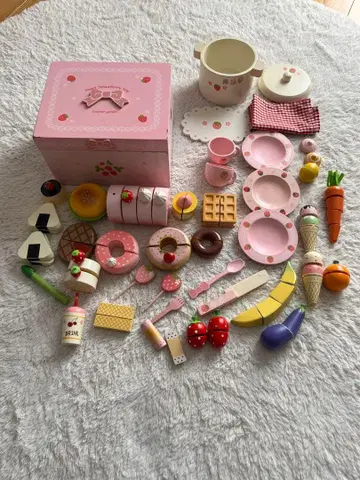 마더 가든 스위트 카페 리본 + 깊은 냄비 야채 오니기리 햄버거