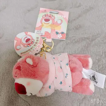 상하이 디즈니랜드 랏소 봉제 인형 키링