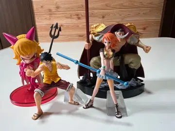 원피스 피규어 루피 나미 새디 흰 수염 4체 세트