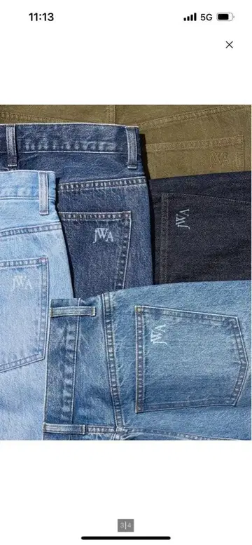 유니클로 JW 스트레이트 청바지 23