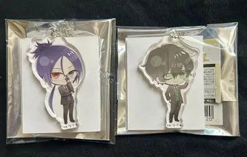 무쿠로 란보 쁘띠초코 아크릴 키링 안경&수트 ver.