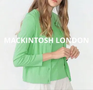 MACKINTOSH LONDON 코튼 모달 리브 가디건 L 사이즈