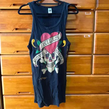 Ed Hardy 스컬 탱크탑 블랙 XL