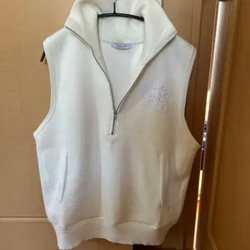 SIMPRICLT 집업 화이트 베스트