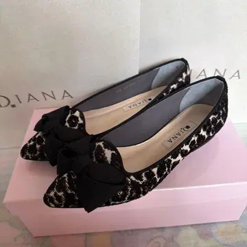 Diana 다이애나 레오파드 무늬 플랫슈즈 오페라 슈즈 21.5cm