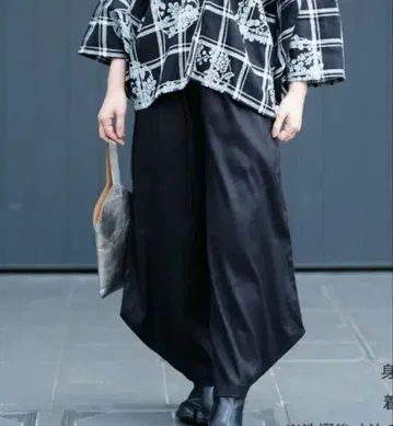 소우소우 SOU SOU 린넨 광폭 몬페 스트레치 데님 온 누레바색