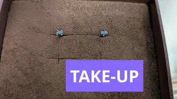 [세컨드 귀걸이] Pt 블루 사파이어 귀걸이