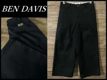 벤 데이비스 고릴라컷 와이드 배기 프리스코 워크 팬츠 블랙 W34