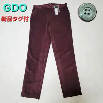 새상품 GDO ORIGINAL 몰스킨 팬츠 2 버건디