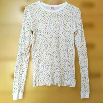 BEAMSBOY 써멀 티셔츠 와플 꽃무늬 모리걸 T셔츠