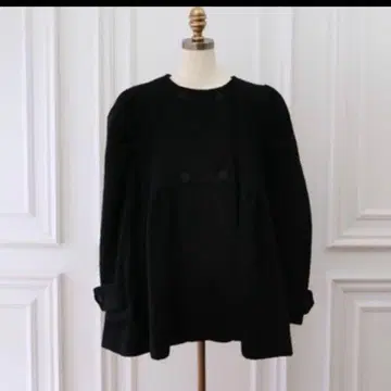 미사용 새상품 더블 버튼 코트 안미누