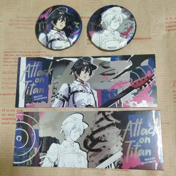 진격의 거인 중국 한정판 차원파판당 캔뱃지 티켓 미카사