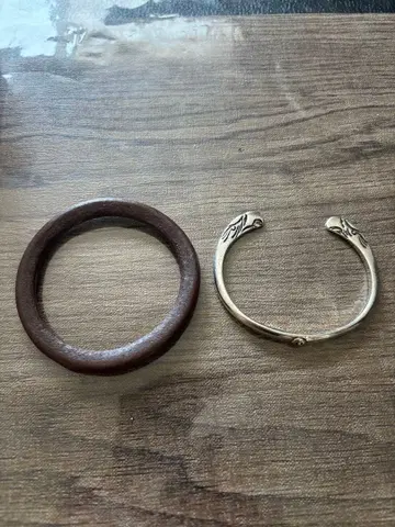 고로즈 가죽 블레스 & 뱅글 페이스 블레스